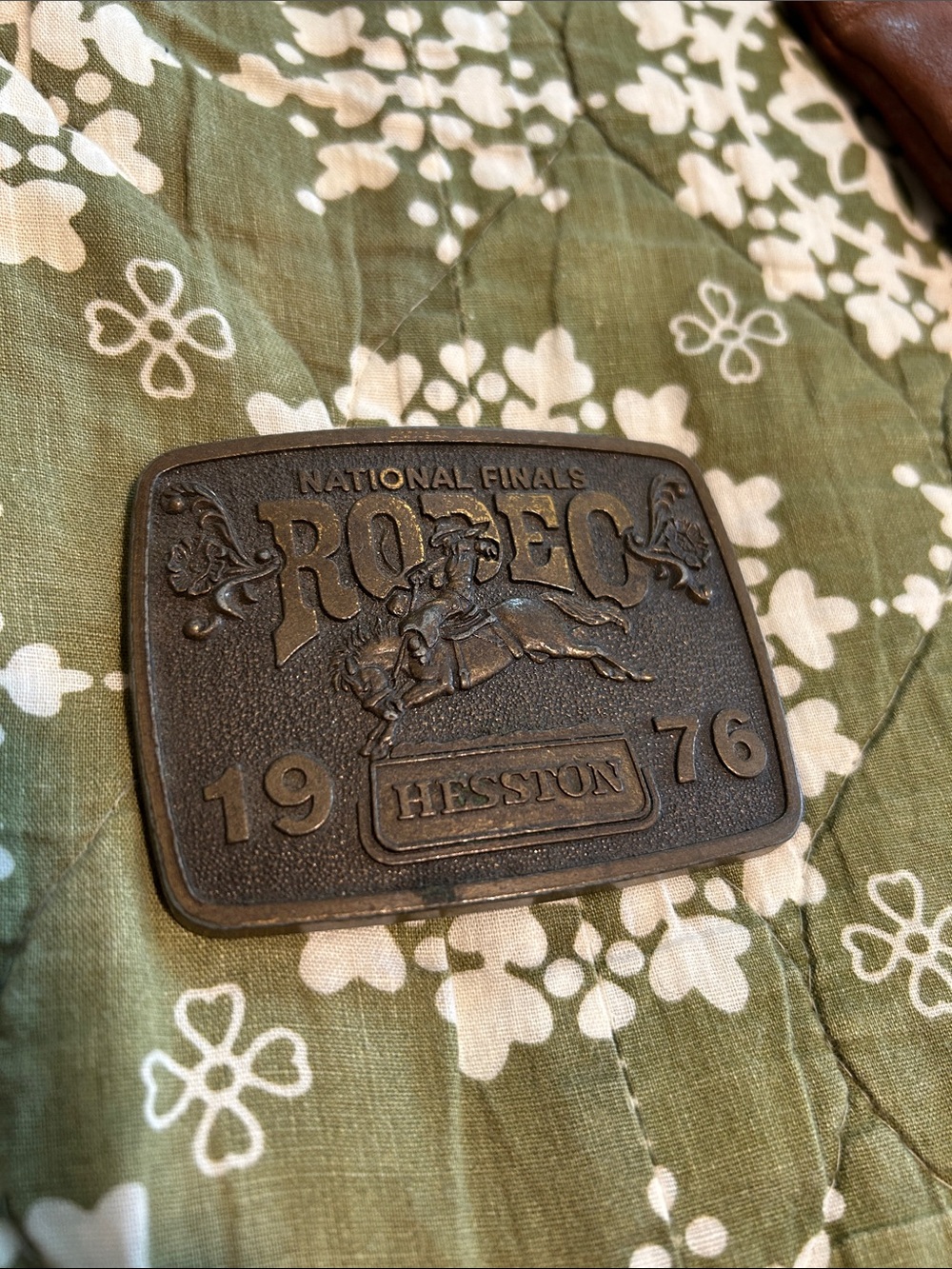 Hesston Black Rodeo National Finals Belt Buckle